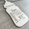 Personalized birth bottle