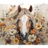 Customizable "Flower Horse" insulated tumbler