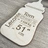Personalized birth bottle